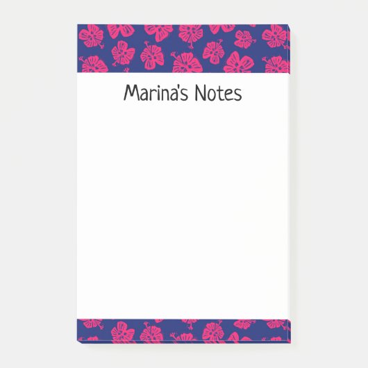 Happy Hibiscus Flower Persoonlijke Post-it® notes (Voorkant)