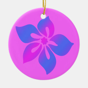 Happy Hibiscus Hawaiian Ornaments Keramisch Ornament