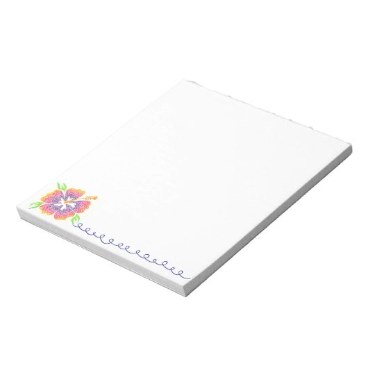 Happy Hibiscus Notepad Notitieblok (Gedraaid)