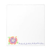 Happy Hibiscus Notepad Notitieblok (Voorkant)