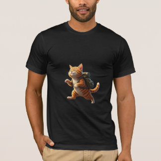 Happy Hiking Adventure Kitten T-shirt