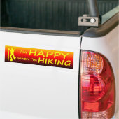 Happy Hiking Sunset Bumpersticker (Op Truck)