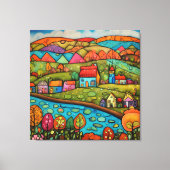 Happy Hills Canvas Afdruk (Voorkant)