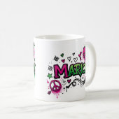 Happy Hippie Marion 3 Koffiemok (Voorkant rechts)