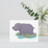 Happy Hippo Briefkaart (Staand voorkant)