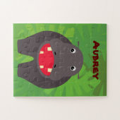 Happy Hippo Little Kinder Personalized Legpuzzel (Horizontaal)