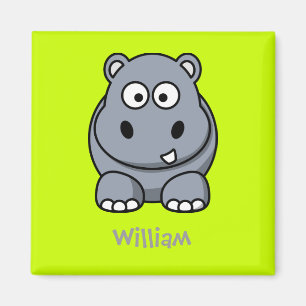 Happy hippo magneet