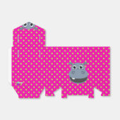 Happy Hippo Party Favor Box Bedankdoosjes (Uitgevouwen)