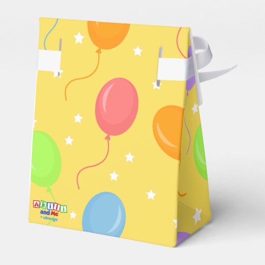 Happy Hippo Party Favor Box Bedankdoosjes (Achterkant)