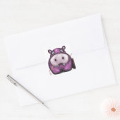 Happy Hippo producten Vierkante Sticker (Envelop)
