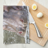 Happy Hippo Theedoek (Quarter Fold)