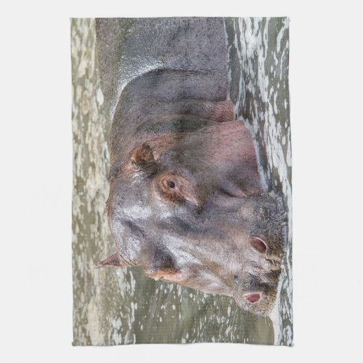 Happy Hippo Theedoek (Verticaal)