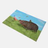 Happy Hippo, ventilator, Butterflies Deurmat (Schuin)