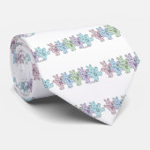 Happy Hippos pastel gingham Stropdas (Opgerold)