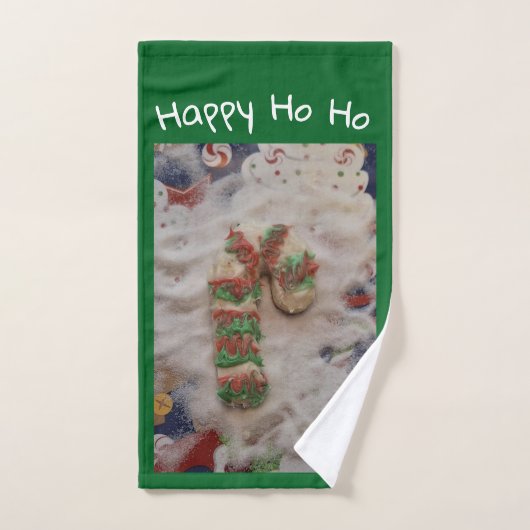 Happy HO HO Cookie Hand Towel Handdoek (Handdoek)