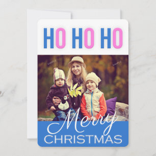 Happy Ho Ho Kerstmis - Fotokaart Feestdagenkaart