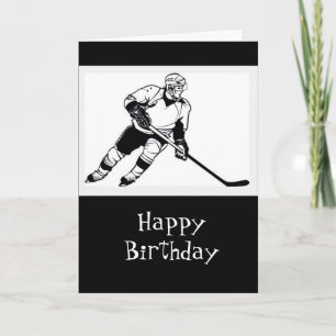 Happy Hockey Birthday Fun Humor Kaart