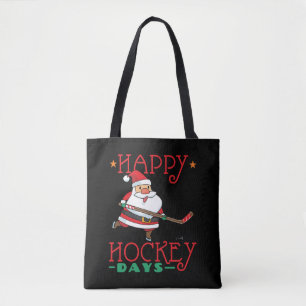 Happy Hockey-dagen - Hockey-kerst Draagtas