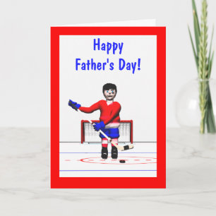 Happy Hockey Vaderdag Kaart