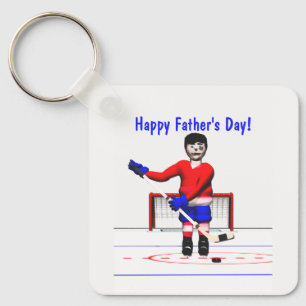 Happy Hockey Vaderdag Sleutelhanger