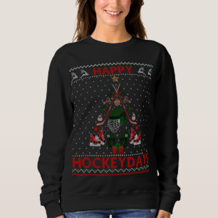 Happy Hockeydays IJshockey Kerstboom Lelijk XM Trui