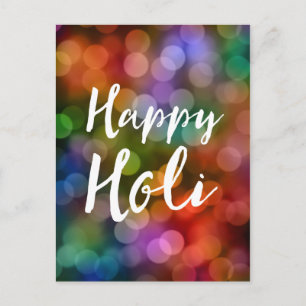 Happy Holi Bokeh Briefkaart