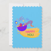 "Happy Holi - een feestelijke kunst" Kaart (Achterkant)