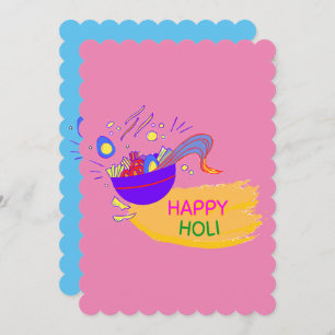 "Happy Holi - een feestelijke kunst" Kaart