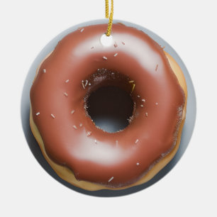 Happy Holi-Glaze   Grappige Donut Pun Kerstmis Keramisch Ornament