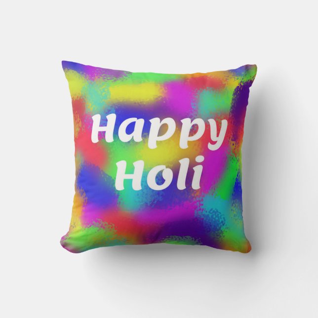 Happy Holi Kussen (Voorkant)