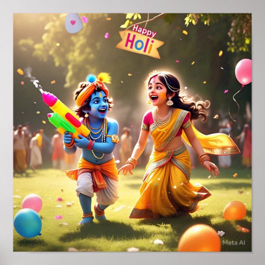 HAPPY HOLI POSTER (Voorkant)