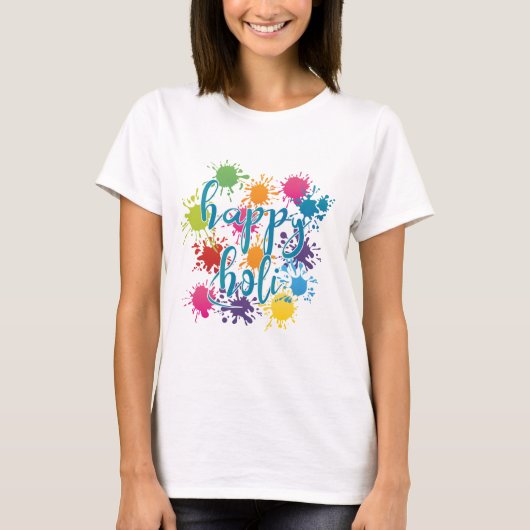 Happy Holi T-shirt (Voorkant)