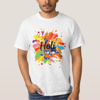 Happy Holi T-shirt Festival des couleurs T-shirt