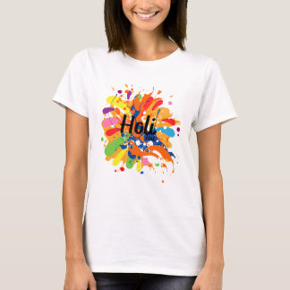 Happy Holi T-shirt Festival des couleurs T-shirt