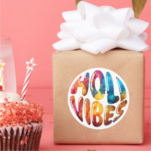 Happy Holi Vibes Handen Hindu Holi Festival Gifts Ronde Sticker