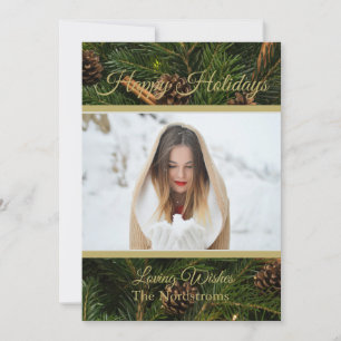 Happy Holiday Aangepaste Familie met Kerstmis Aankondiging