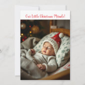 Happy Holiday Baby Faire-part de naissance Photo (Dos)