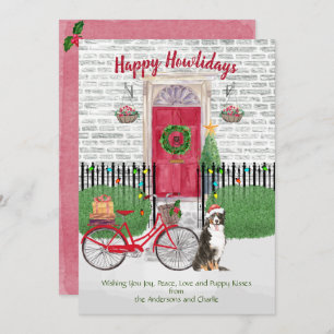 Happy Holiday Bernese Mountain Dog-fiycle deur