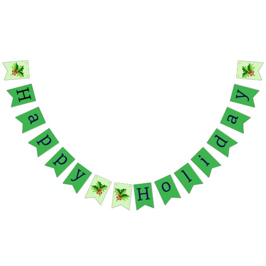 Happy Holiday Bunting Flags Vlaggetjes (Alle)