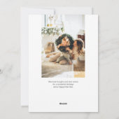 Happy Holiday Calligraphy Photo Holiday Kaart (Achterkant)