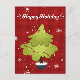 Happy Holiday Christmas Tree Vakantie Kaart