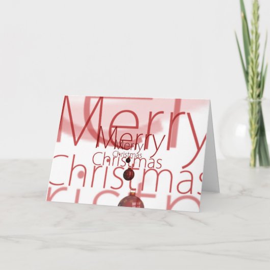 Happy Holiday Decorative Kerstannament Feestdagen Kaart (Voorkant)