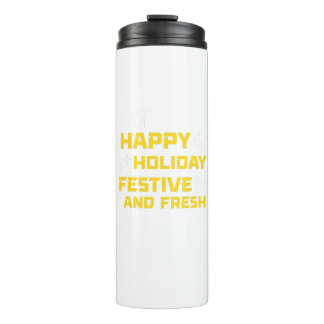 Happy Holiday, Festive and Fresh Thermosbeker