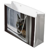 Happy Holiday Kitty Cat Groot Cadeauzakje (Voorkant Gekanteld)