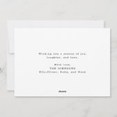 Happy Holiday Rustieke Familie Foto Kerst Kaart (Achterkant)