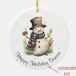 Happy Holiday Seizoen  Xmas Ornament