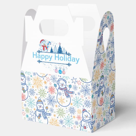 Happy Holiday Snowmen Bedankdoosjes (Geopend)