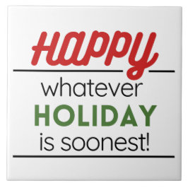 Happy holiday tegeltje