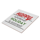 Happy holiday  tegeltje (Zijkant)