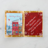 Happy Holiday-tijd aanpassen Feestdagen Kaart (Binnen)